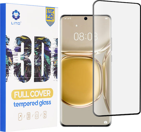 Lito Super Thin 3D Full Face Tempered Glass Black (Huawei P50 Pro)