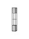 HomCom Floor Lamp H156xW26cm. with Socket for Bulb E27 Black
