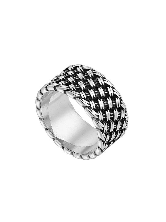 Oxzen Damen Ring aus Stahl Vergoldeter