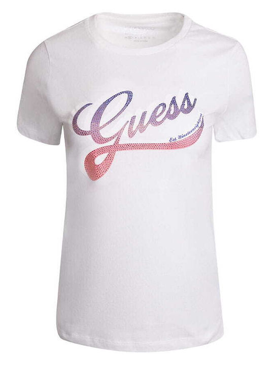 Guess W3GI34I3Z14 Γυναικείο T-shirt Λευκό