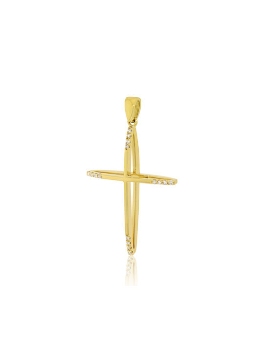 Skaras Jewels Women's Gold Cross 18K