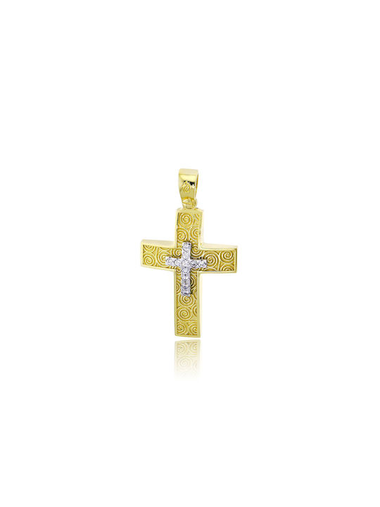 Skaras Jewels Women's Gold Cross 14K