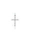 Skaras Jewels Women's White Gold Cross 18K