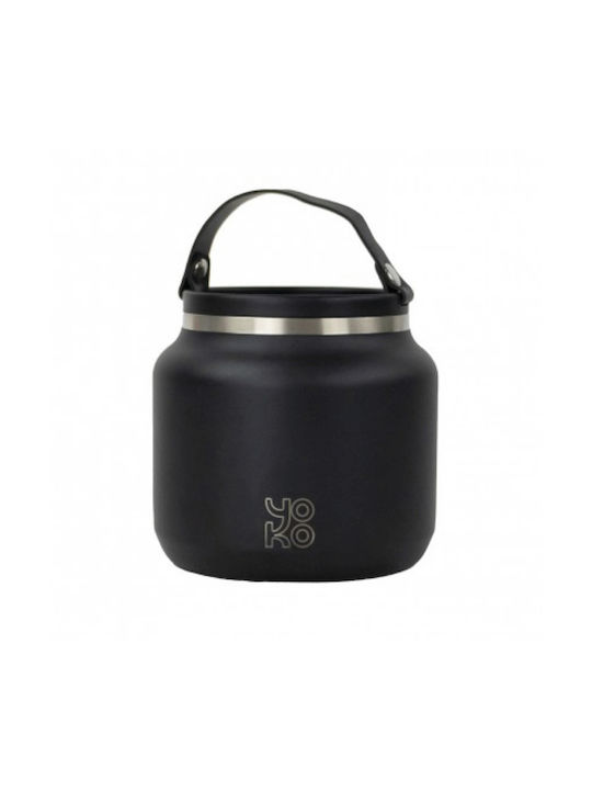 Yoko Design Play Lunchbox Isolierte Lunchbox Inox Schwarz 700ml 1Stück