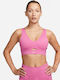 Dri-FIT Indy Women's Athletic Sports Bra Cosmic Fuchsia/Fossil Stone with Lining & Removable Padding