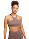 Dri-Fit Swoosh Damen Sport-BH Plum Eclipse mit Futter