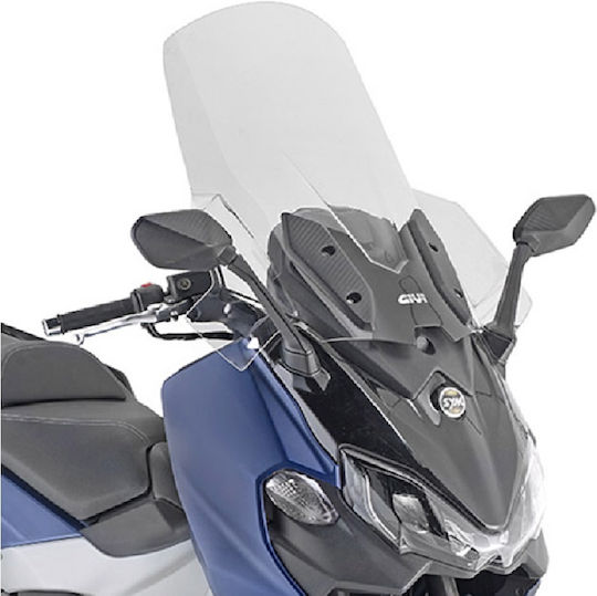 Givi Motorcycle Windshield & Windscreen Transparent Visor for Sym Maxsym 500 2020-2022 D7060ST