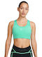 Nike Swoosh Femei Atletic Sutien sport Verde cu umplutură