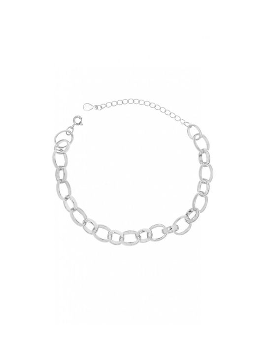 Jools Silver Chain Hand Wide Thickness 8mm