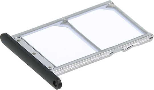 Υποδοχή Κάρτας Dual Sim Tray Μαύρο για Nokia 3