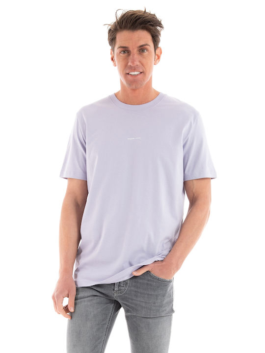 Selected Men's Short Sleeve T-shirt Purple