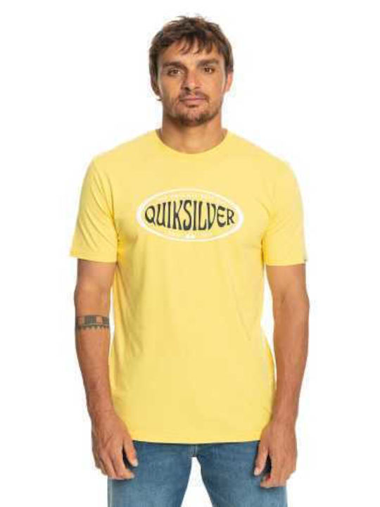 Quiksilver In Circles Ανδρικό T-shirt Κίτρινο μ...