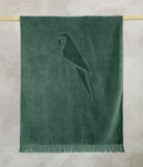 Nima Tropicana Beach Towel with Fringes Green 160x90cm