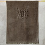 Nima Malik Beach Towel with Fringes Brown 160x90cm