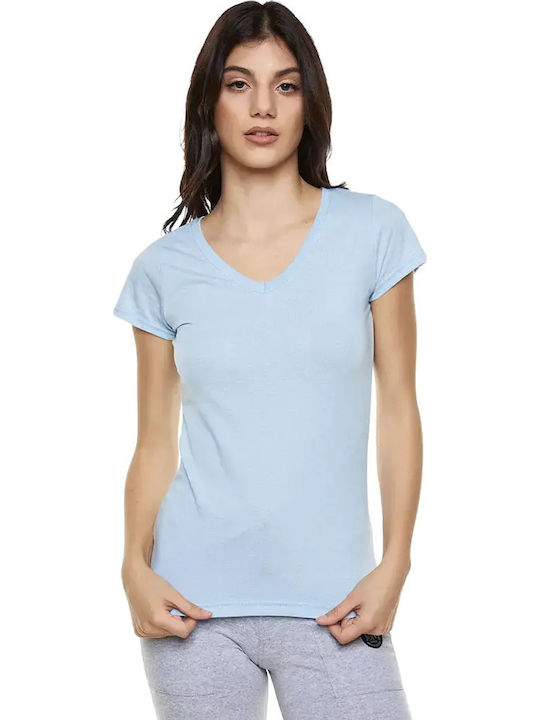 Bodymove Γυναικείο T-shirt Γαλάζιο