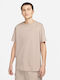 Nike Essential Damen Sportlich Oversized T-shirt Beige