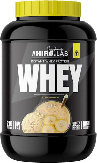 Hiro.Lab Instant Whey Protein Molke Glutenfrei mit Geschmack Banane 2kg