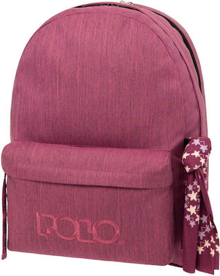 Polo Original Double Scarf Școală Geantă Înapoi Școala gimnazială-școală secundară în culoarea Violet 2023