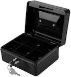 Cash Box with Lock Black 925778