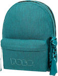 Polo Original Double Scarf School Bag Backpack Junior High-High School in Blue color 2023