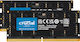 Crucial 64GB DDR5 RAM με 2 Modules (2x32GB) και Ταχύτητα 5200 για Laptop