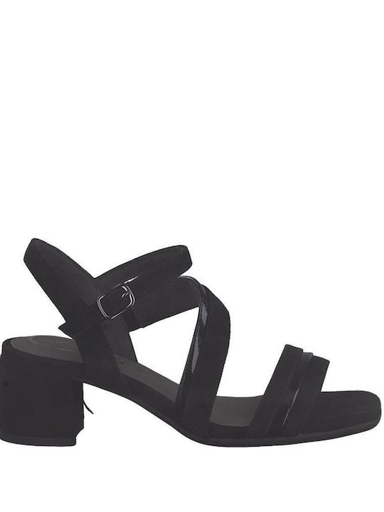 Tamaris Leder Damen Sandalen in Schwarz Farbe