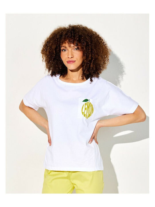 Γυναικείο T-shirt Λευκό