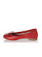 Sante Synthetic Leather Ballerinas Day2day Red