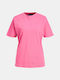 Jack & Jones Women's Athletic T-shirt Carmine Rose
