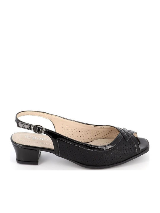 Peep Toe Γόβες Μαύρες