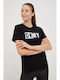 DKNY DP2T5894 Damen T-Shirt Schwarz DP2T5894-BLK