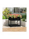 vidaXL Blumenkasten Hölzernes Schwarz 82.5x82.5x81cm.