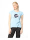 Paco & Co Damen T-shirt Hellblau