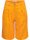 Only Women's Bermuda Shorts Orange