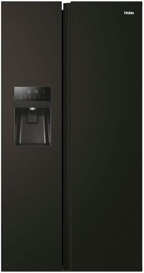 Haier Side-by-Side Kühlschrank 511Es NoFrost H177.5xB90.8xT65.9cm. Schwarz HSR5918DIPB