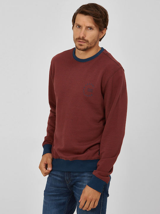 Sweatshirt Modern Fit with Two-Tone Design Basefield Red ALL DAY