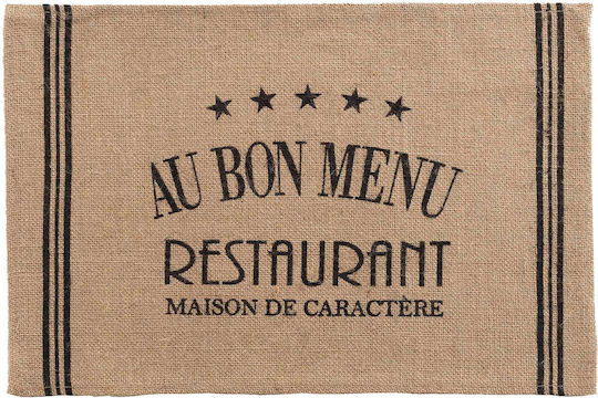 Douceur d'Intérieur Diner Σουπλά Ψάθινο Μπεζ 45x30cm