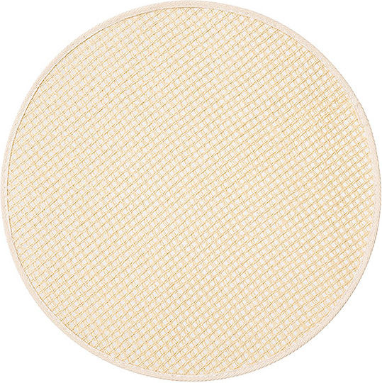 Round Wicker Placemat Rivi White 38cm