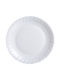 Luminarc Feston Plate Shallow Glass White with Diameter 30cm 6pcs