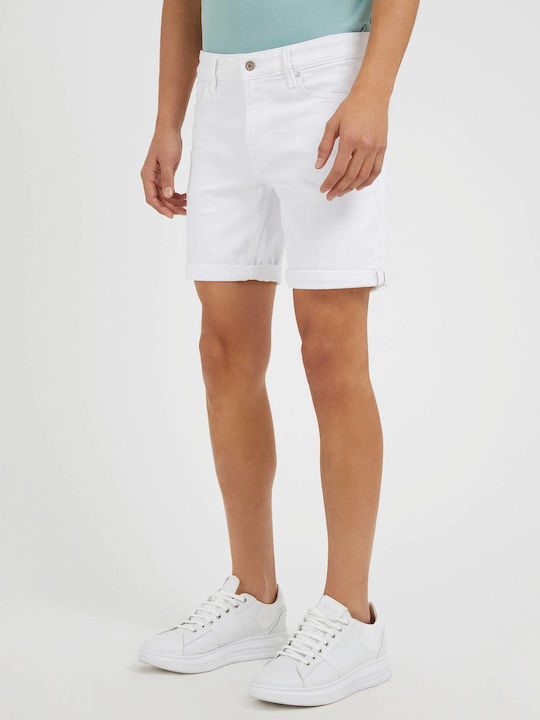 Guess Men's Shorts Jeans White