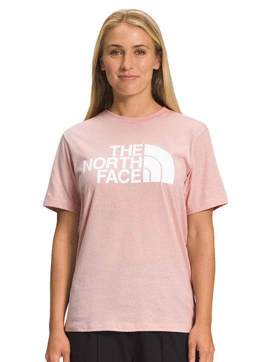 The North Face Γυναικείο T-shirt Ροζ με Στάμπα