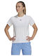 Adidas Damen Sportlich T-shirt Weiß