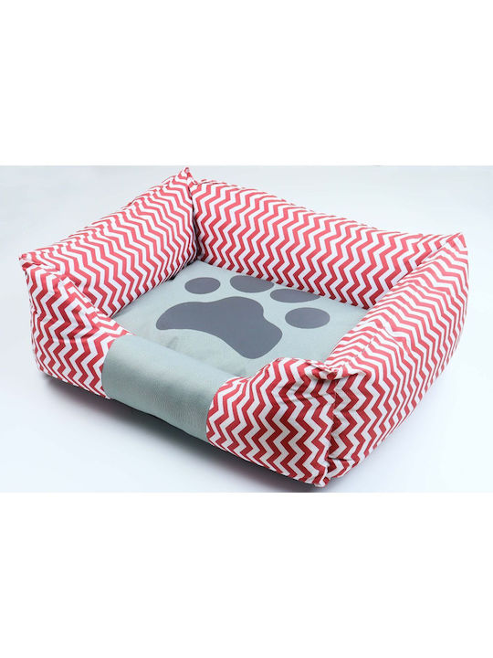 Sofa Dog Bed In Red Colour 80x70cm