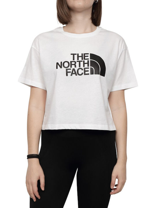 The North Face Women's Athletic Crop Top Short Sleeve White