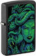 Zippo Medusa Design Windproof Flame Lighter in Green Color