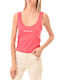 Calvin Klein pentru Femei de Vară Bluză din Bumbac Fără mâneci Roz