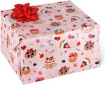 Legami Milano Cake Wrapping Paper for Gift Pink 200x70cm.