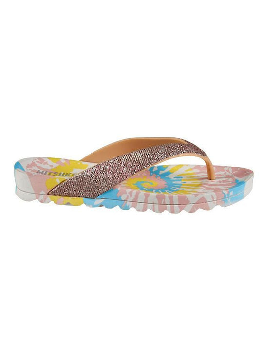 Mitsuko Frauen Flip Flops in Rosa Farbe