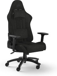 Corsair TC100 Relaxed Fabric Gaming Chair with Adjustable Arms Black