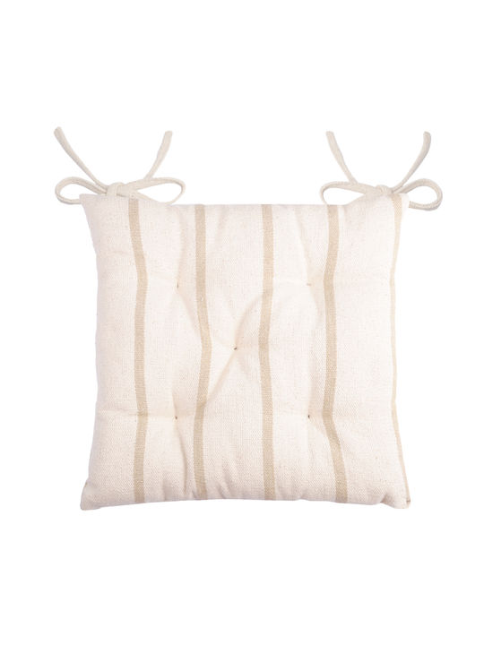 Gartenstuhlkissen S-F St Trop Ecru 40x40cm